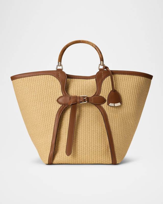 The Ralph Large Raffia Tote Bag